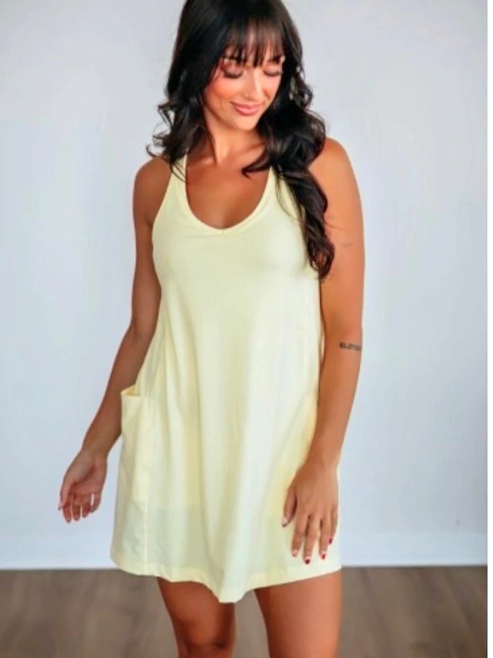 Yellow Mini athletic Dress Like New